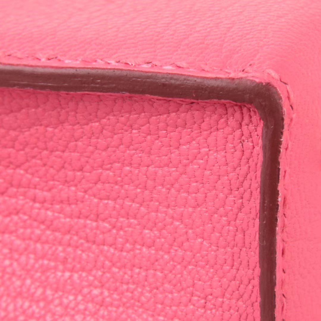 Hermès（爱马仕）Verrou锁‎链包 唇膏粉​ 羊皮 银扣 17cm