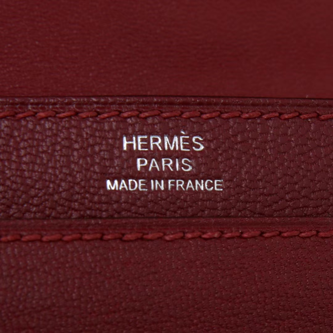 Hermès（爱马仕）Verrou 锁‎链包 爱马仕红​ 羊皮 银扣 17cm