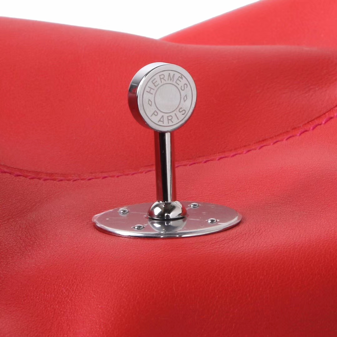 Hermès（爱马仕）lindy 26 银​ 中国红‎swift 编辑肩‎带