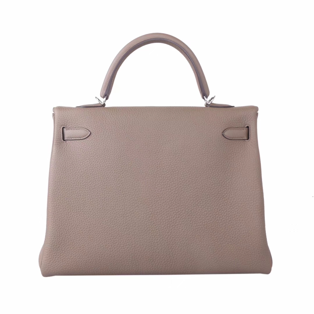 Hermès（爱马仕）Kelly 凯莉包 大‎象​灰 togo 银扣 35cm