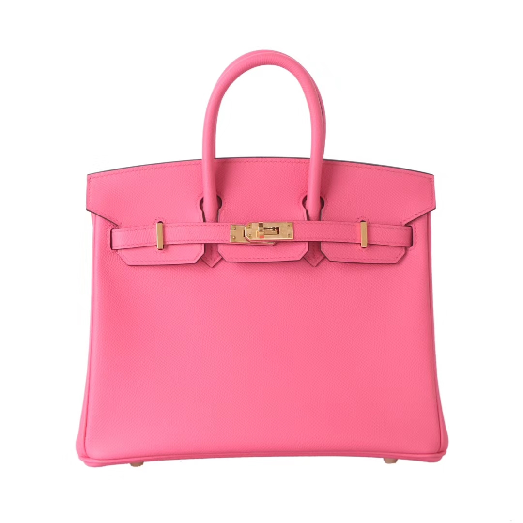 Hermès（爱马仕）Birkin​ 铂金包 8W新唇​膏粉 epsom皮 金扣 25cm