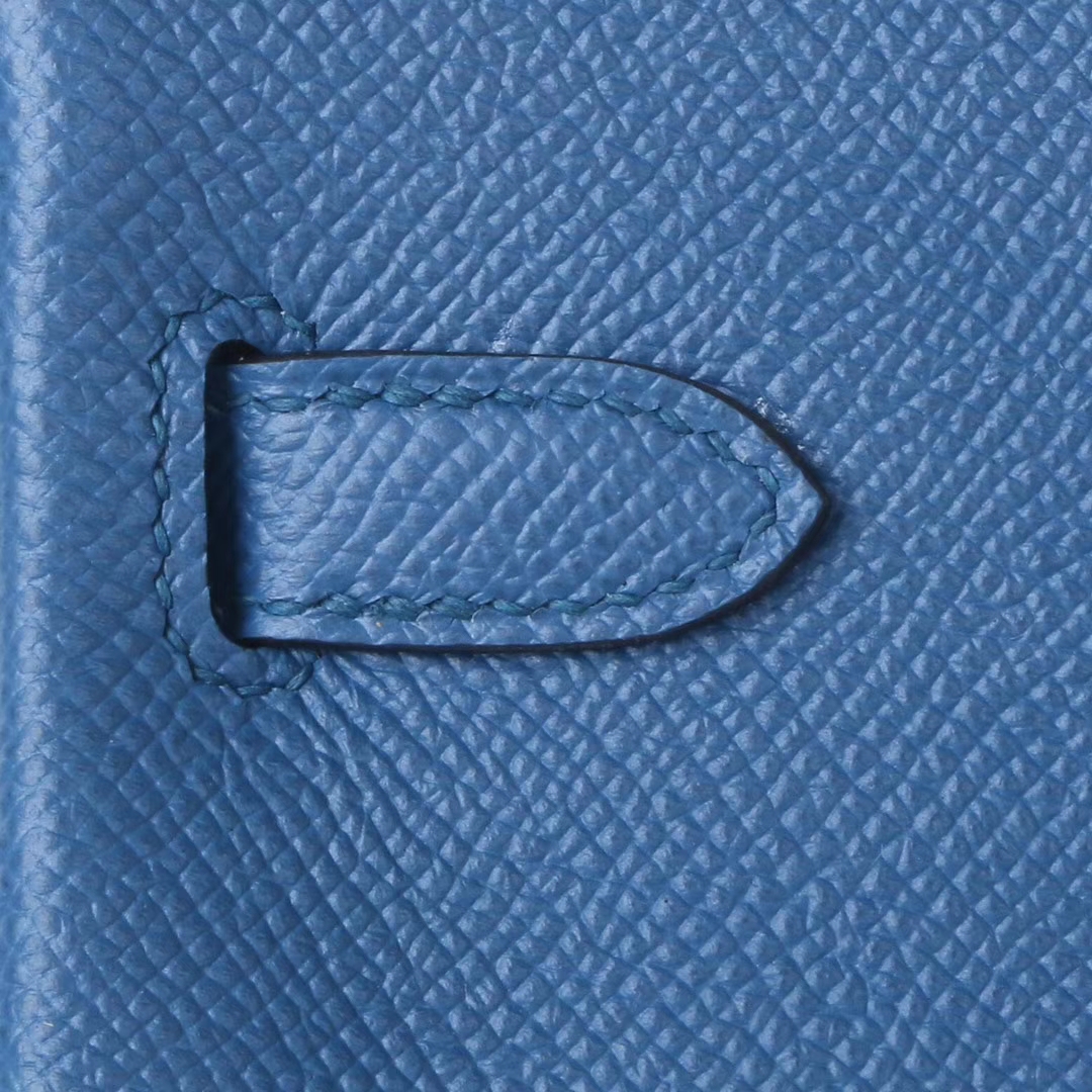 Hermès（爱马仕）Birkin​ 铂金包 7C珊瑚蓝  epsom皮 金扣 25cm