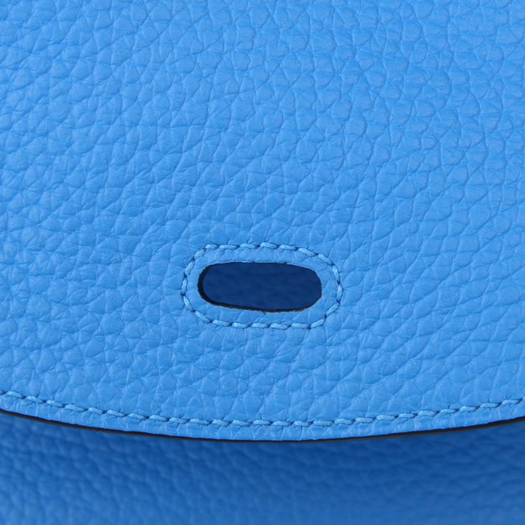 Hermès（爱马仕）Lindy 26CM 银扣 水妖蓝 togo