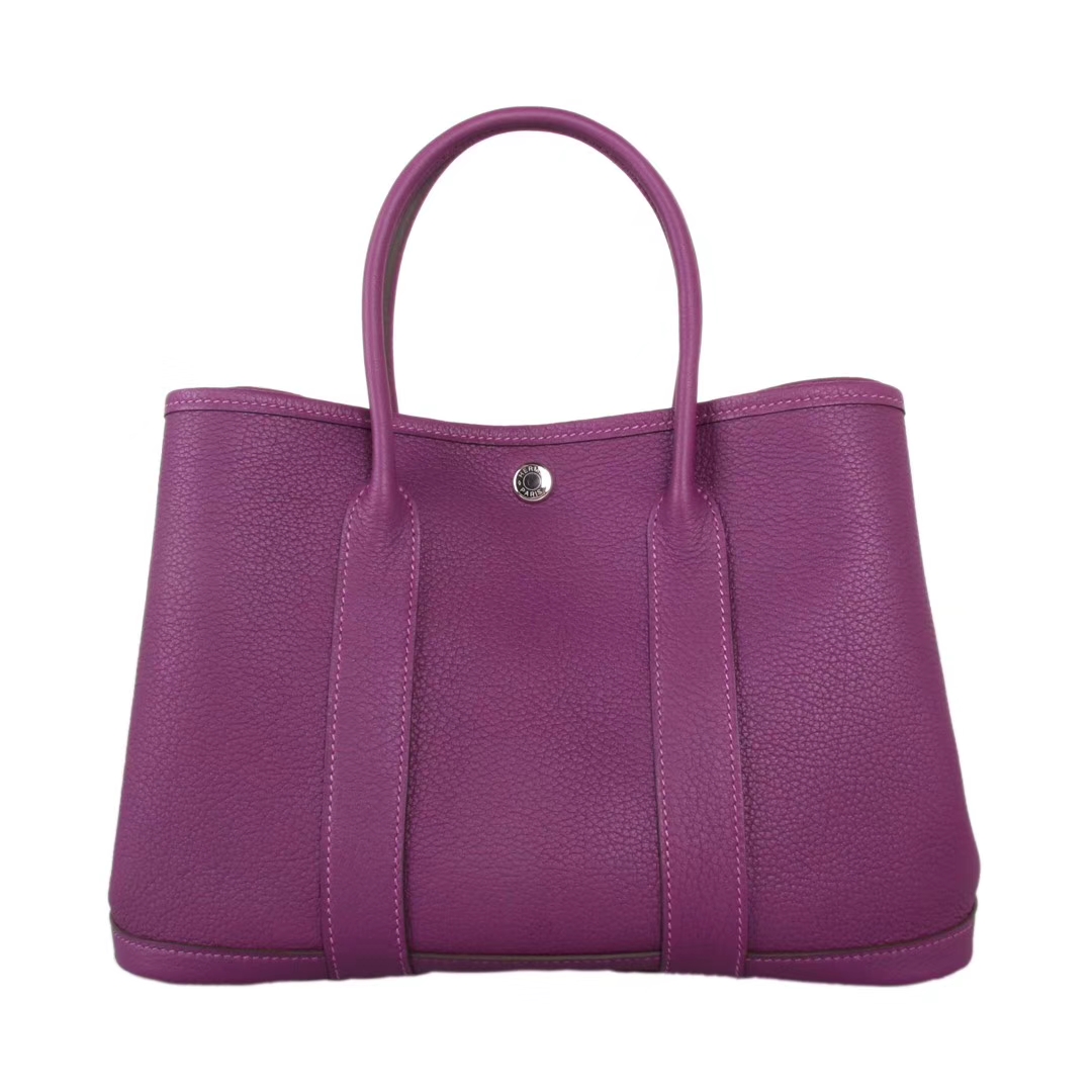Hermès（爱马仕）Garden 花园包 30 银扣 梦幻紫  togo