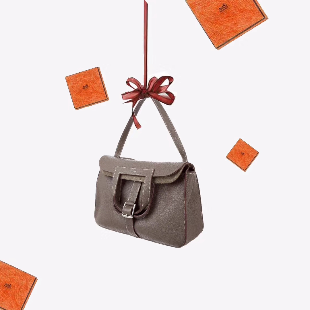 Hermès（爱马仕）halzan 31cm 锡器灰 togo