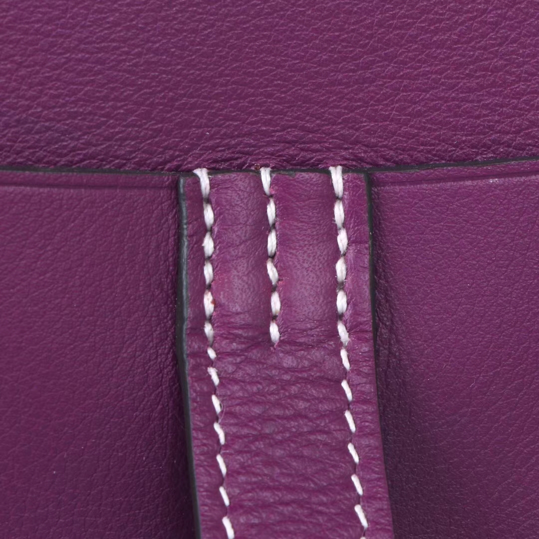 Hermès（爱马仕）halzan 31cm 海‎葵紫 swift皮