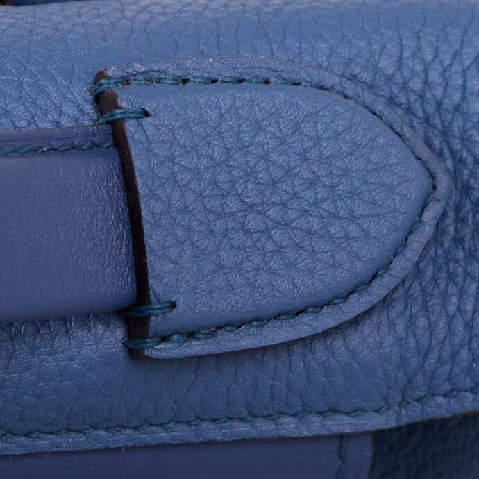 Hermès（爱马仕）Kelly 2424 R2玛瑙蓝 Togo 银扣 29cm