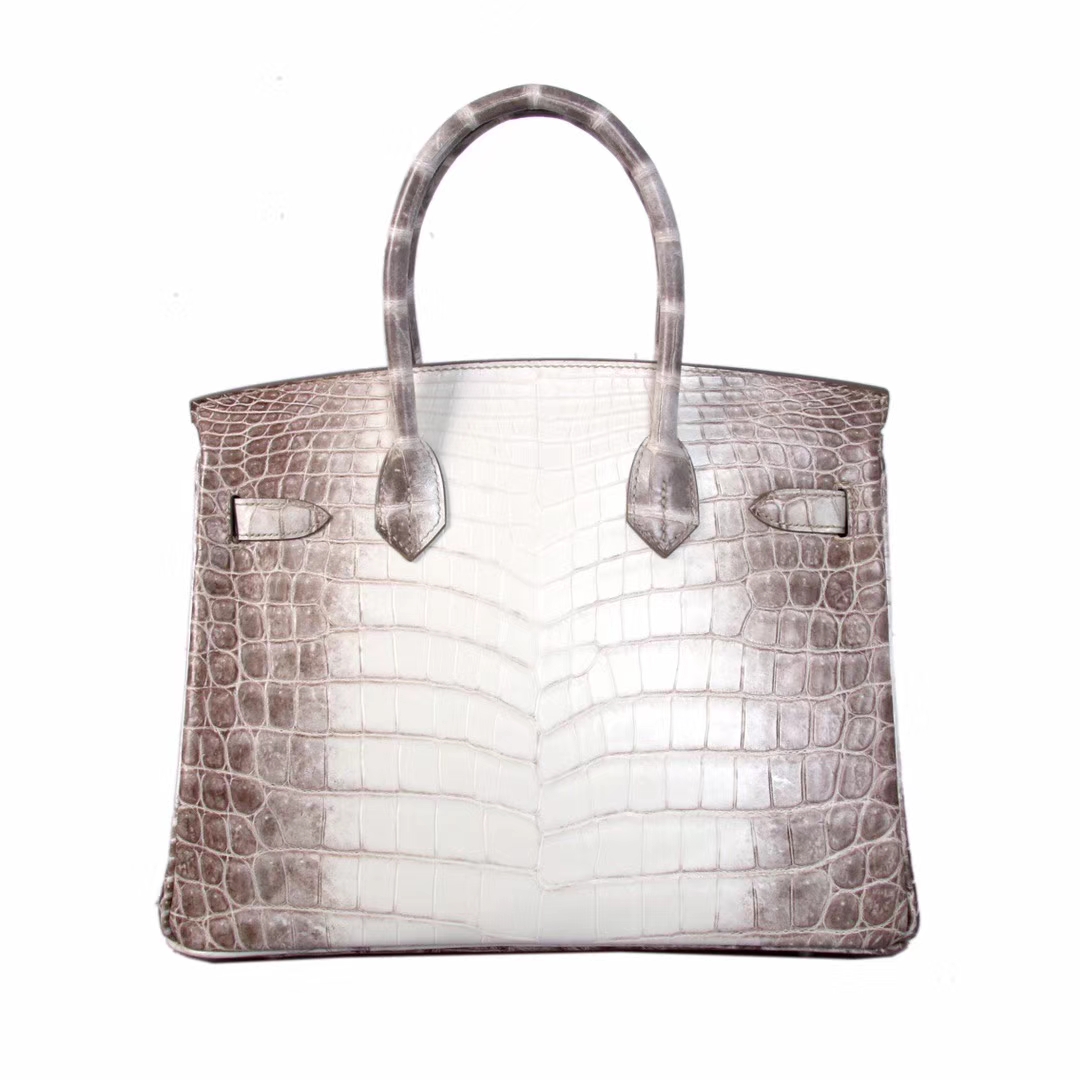 Hermès（爱马仕）Birkin 喜​马拉‎雅 鳄​鱼 银扣 30cm