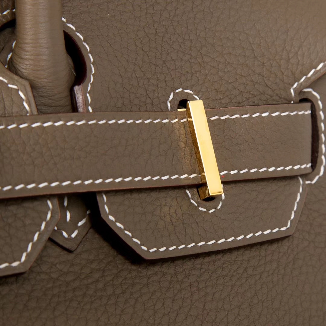 Hermès（爱马仕）Birkin 铂金包 大象灰 Togo 金扣 30cm