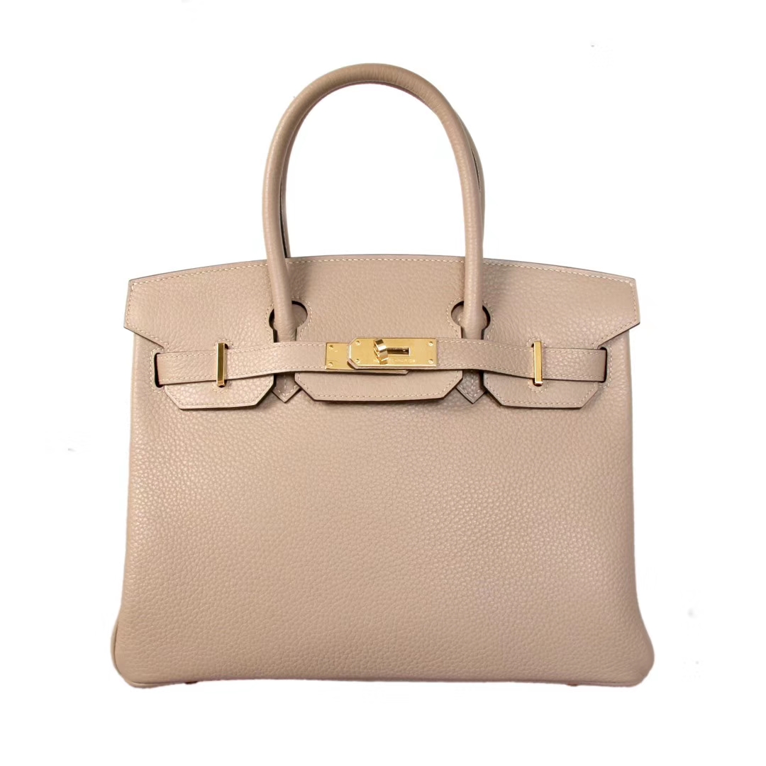 Hermès（爱马仕）Birkin 铂金包 斑鸠灰 togo 金扣 30cm