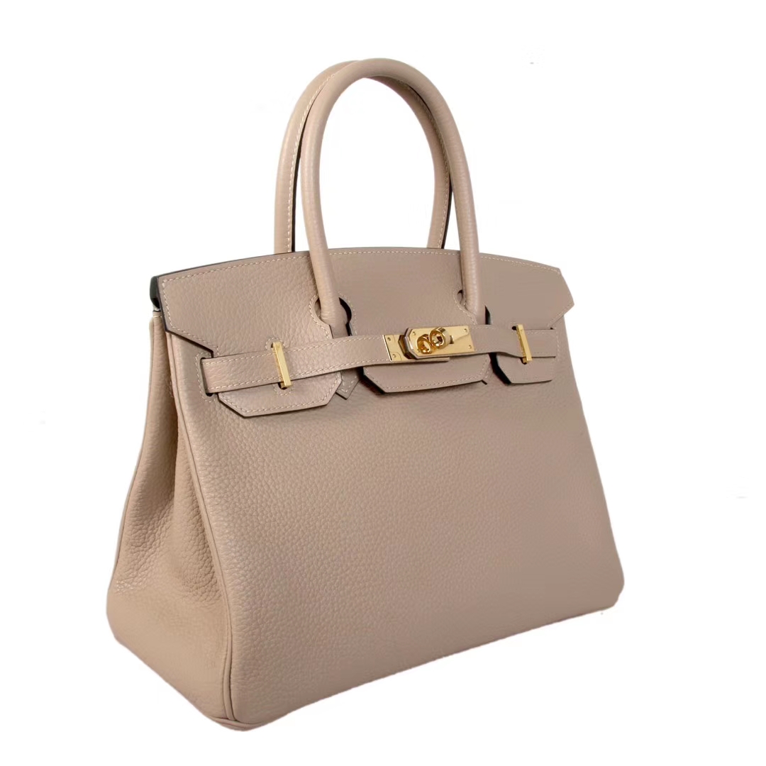 Hermès（爱马仕）Birkin 铂金包 斑鸠灰 togo 金扣 30cm