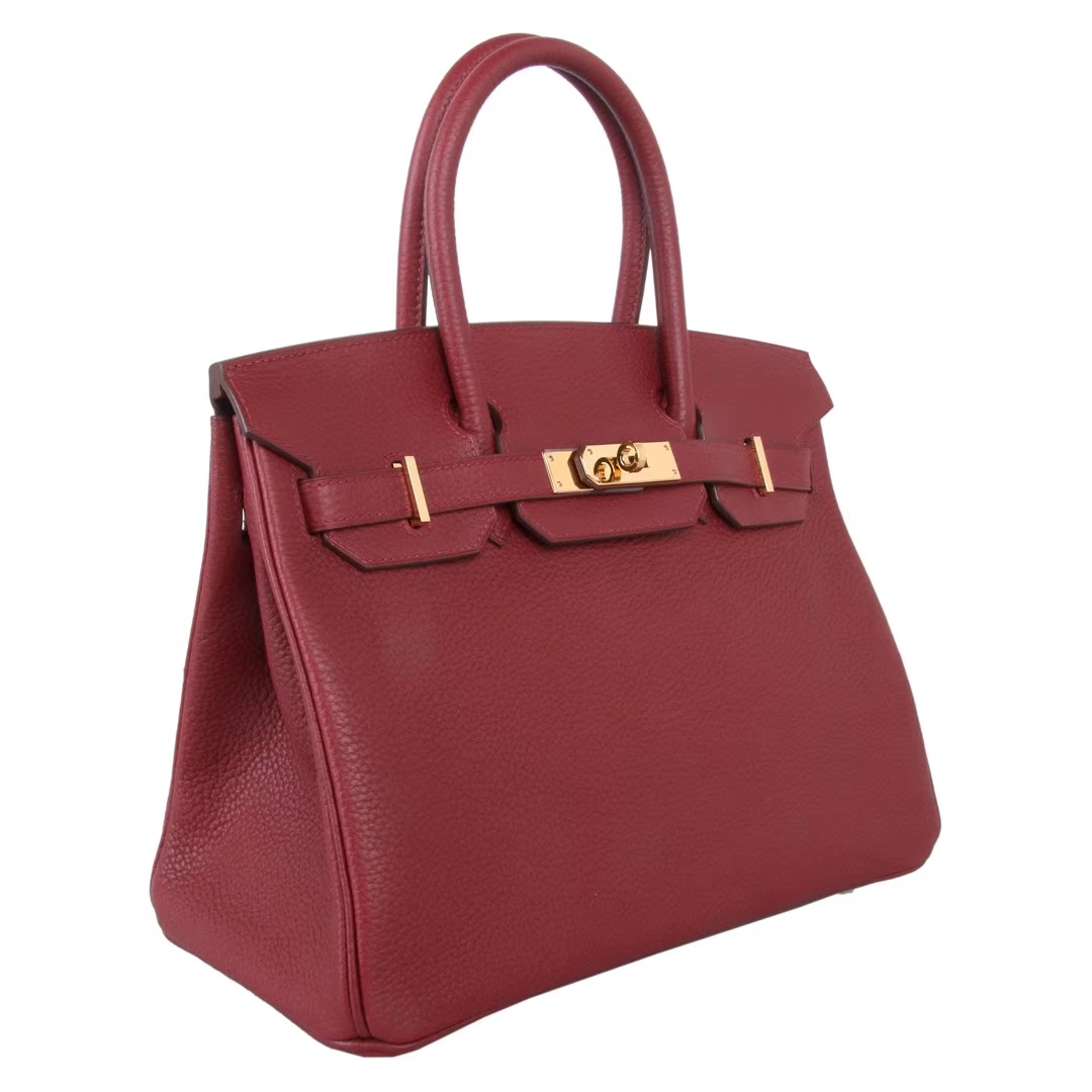 Hermès（爱马仕）Birkin  爱马仕红 togo 金扣 30cm