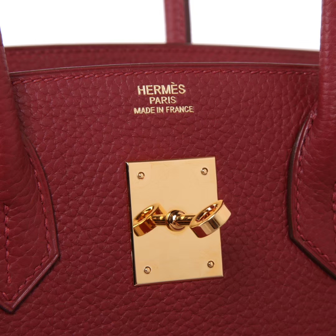 Hermès（爱马仕）Birkin  爱马仕红 togo 金扣 30cm