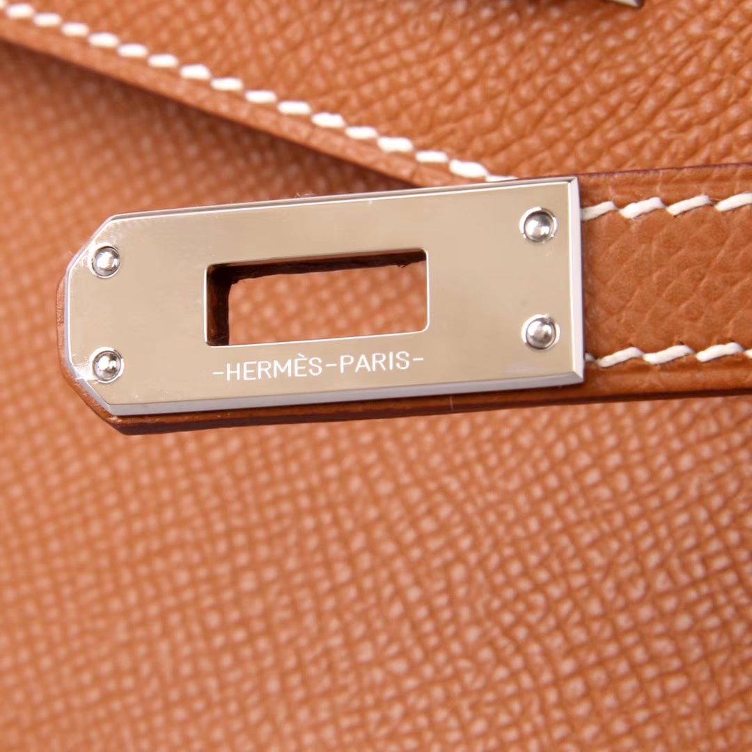 Hermès（爱马仕）miniKelly 迷你凯莉 CK37金‎棕 epsom皮 1代 银扣 22cm