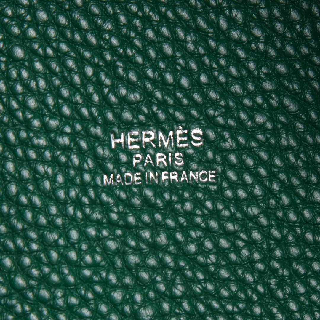 Hermès（爱马仕）Picotin 菜篮包 U4丝绒绿 togo 银扣 18cm
