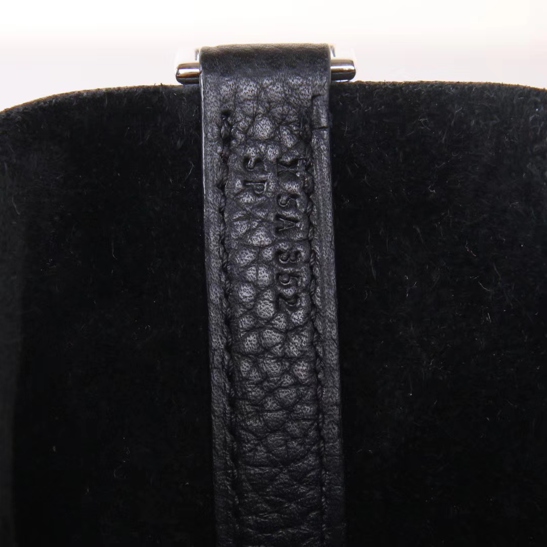 Hermès（爱马仕）Picotin 菜篮包 CK89 黑色 togo 银扣 18cm