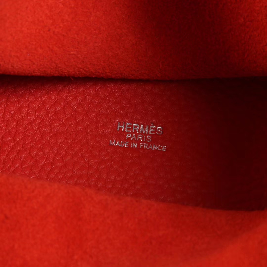 Hermès（爱马仕）Picotin 菜篮包 Q5国旗红 togo 银扣 18cm