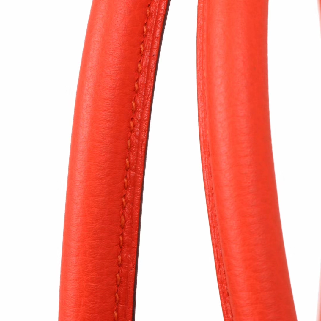 Hermès（爱马仕）Birkin 铂金包 9J 火焰橙 togo 银扣 30cm