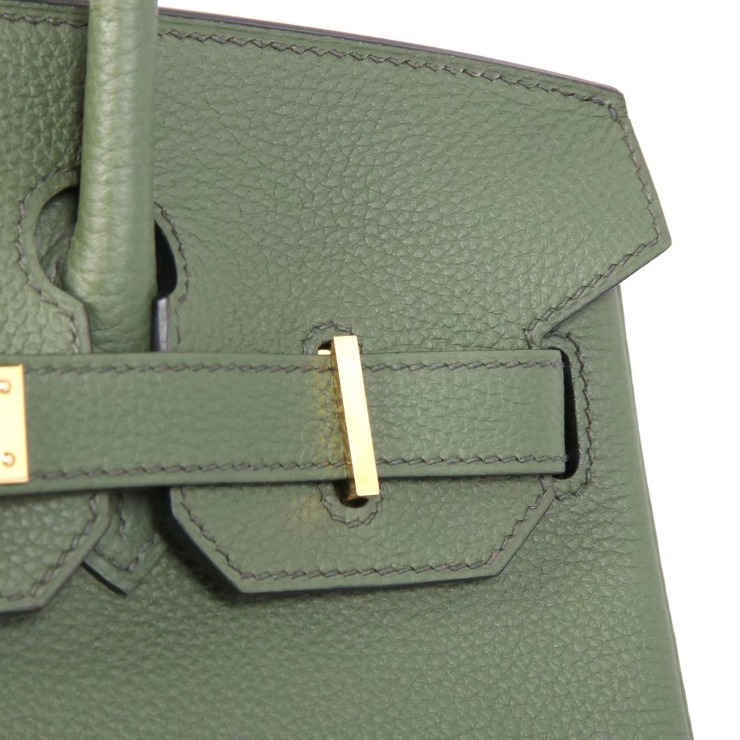 Hermès（爱马仕）Birkin 铂金包 V6军绿 togo 金扣 30cm