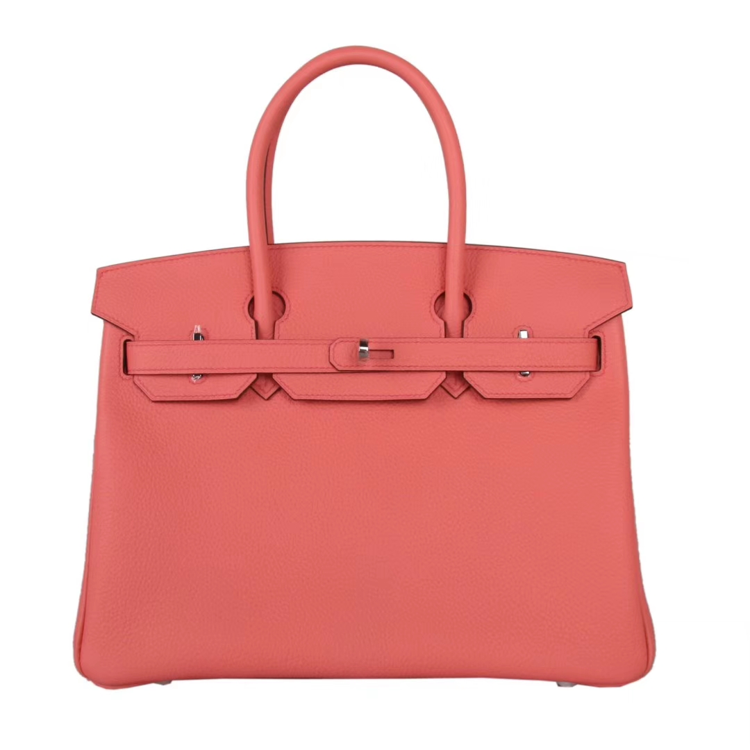 Hermès（爱马仕）Birkin 铂金包 蜜桃粉 togo 金扣 30cm