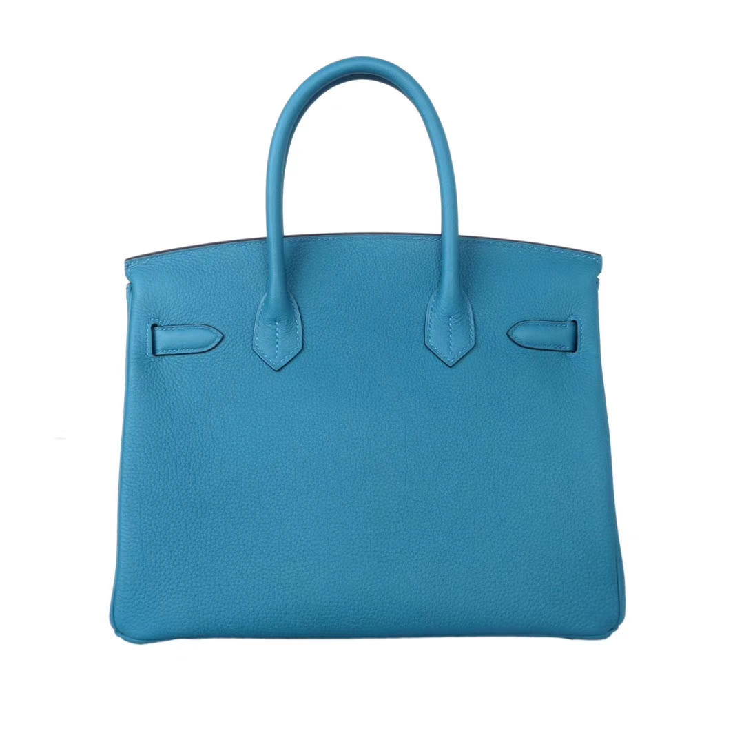 Hermès（爱马仕）Birkin W0博斯普鲁斯绿 togo 金扣 30cm