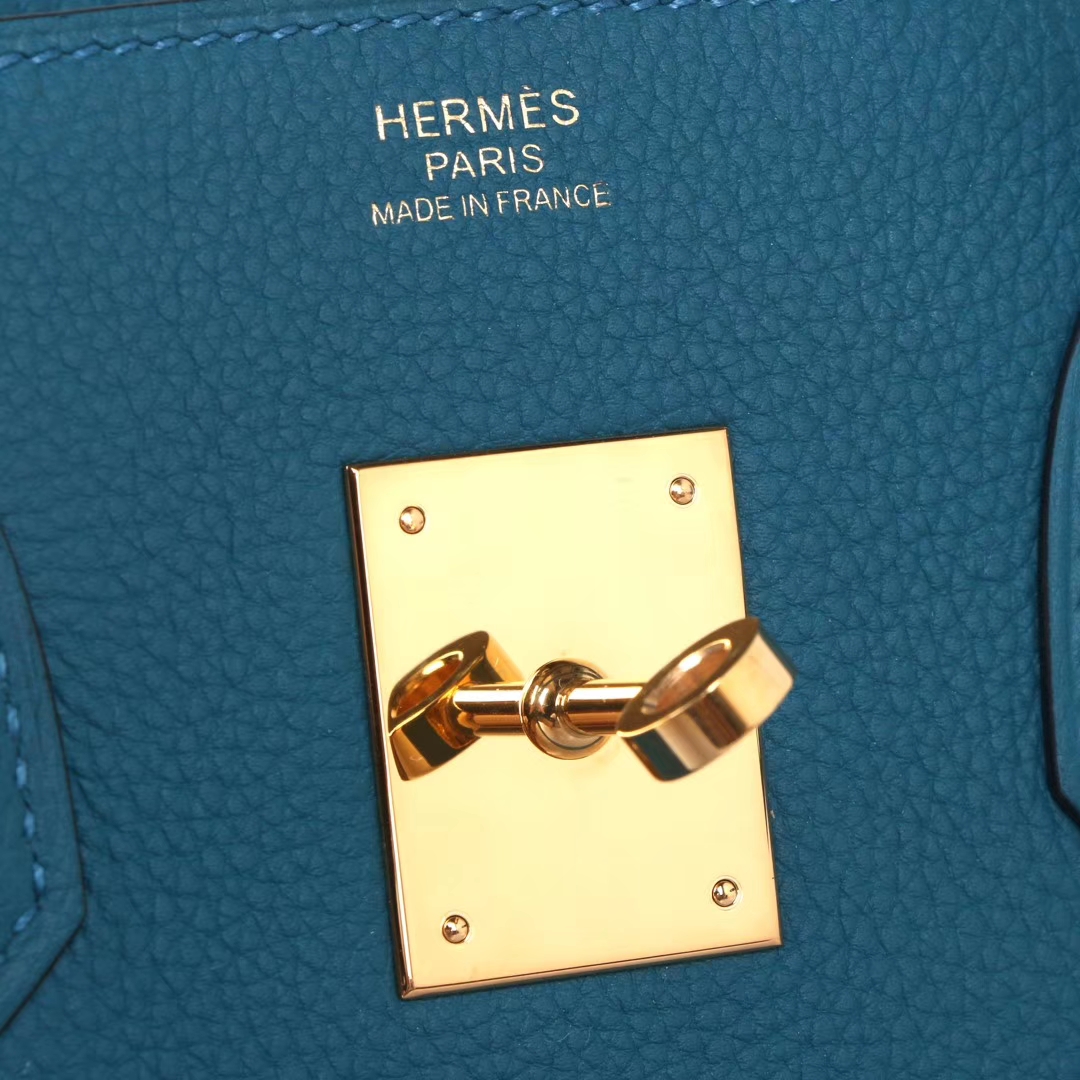 Hermès（爱马仕）Birkin W0博斯普鲁斯绿 togo 金扣 30cm