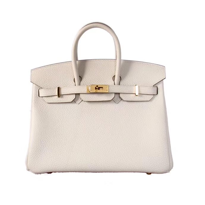 Hermès（爱马仕）Birkin CK10奶昔白 togo 金扣 30cm