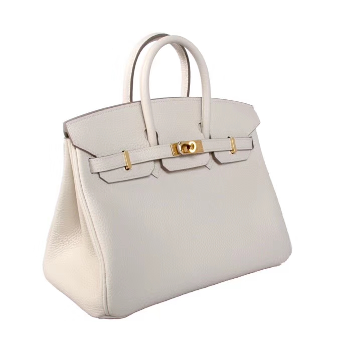 Hermès（爱马仕）Birkin CK10奶昔白 togo 金扣 30cm