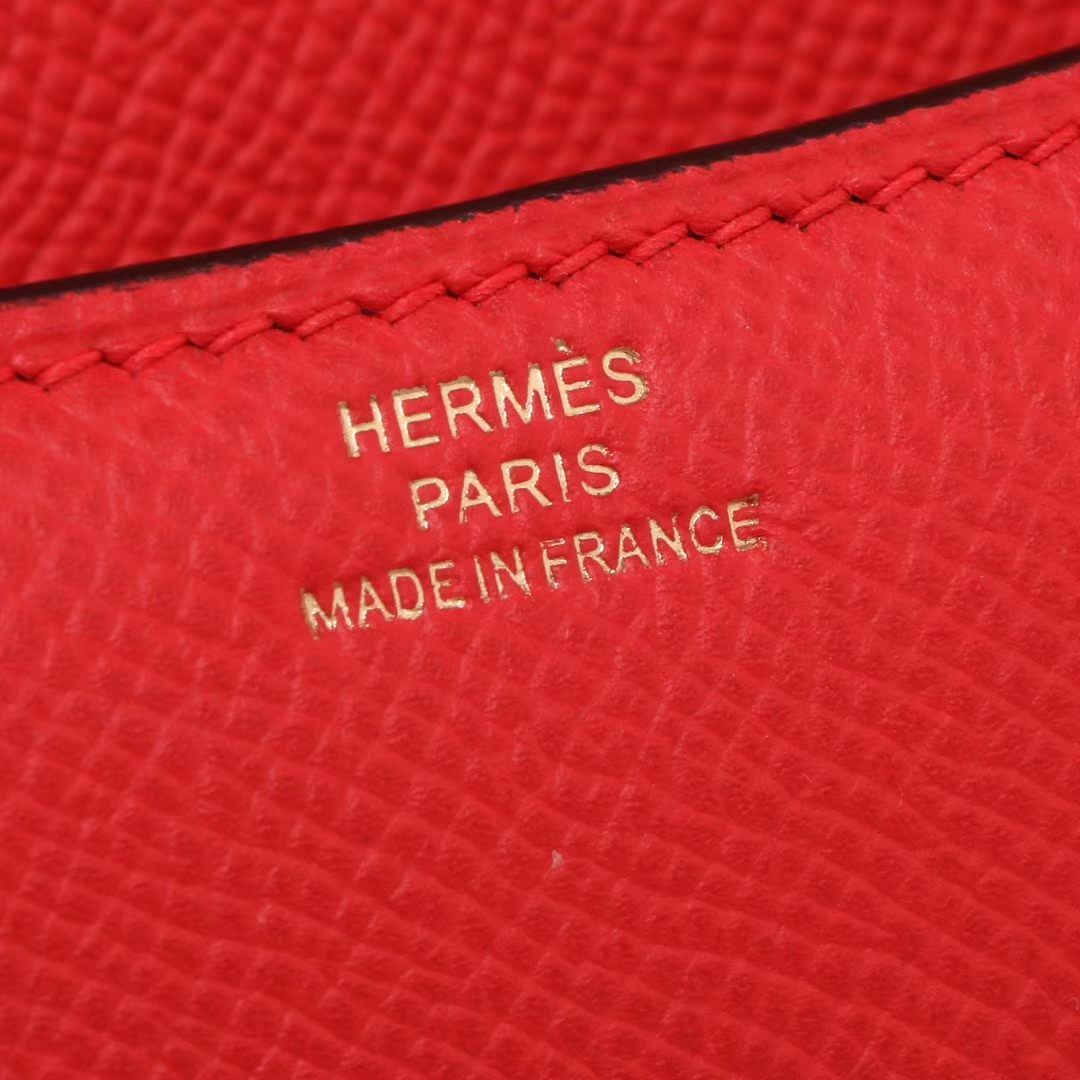 Hermès（爱马仕）Constance 空姐包 S5 番茄红 epsom皮 金扣 19cm