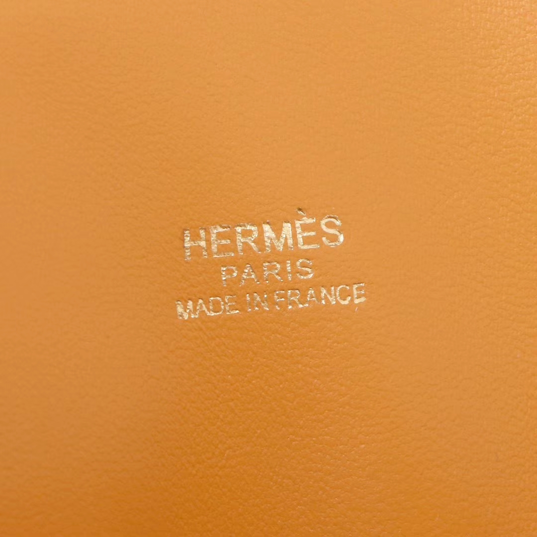 Hermès（爱马仕）mini Bolide 迷你保龄球包 太阳黄 山羊皮 金扣 17cm