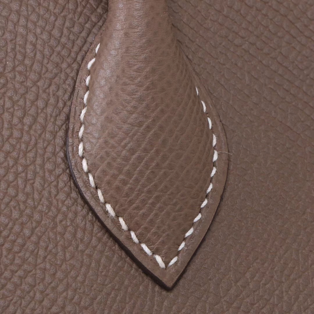 Hermès（爱马仕）Bolide 保龄球包 大象灰 Epsom皮 金扣 27cm