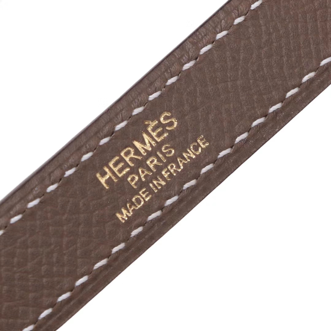 Hermès（爱马仕）Bolide 保龄球包 大象灰 Epsom皮 金扣 27cm