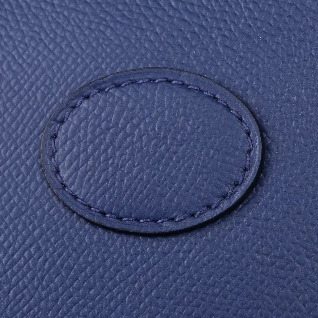 Hermès（爱马仕）Bolide 保龄球包 宝石蓝 Epsom皮 银扣 27cm