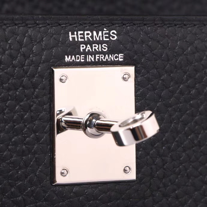 Hermès（爱马仕）kelly ado 双肩包 黑色 银扣 togo