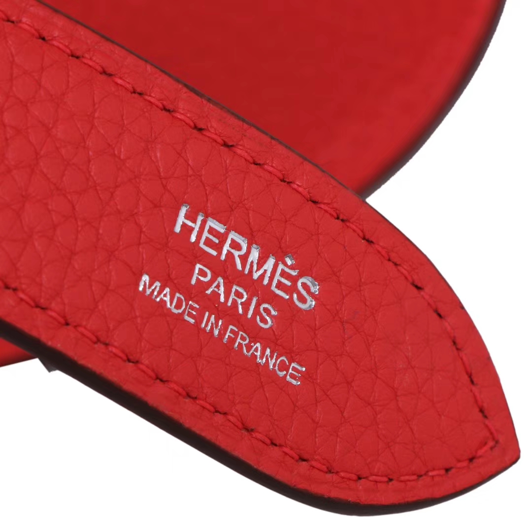 Hermès（爱马仕）Jypsiere 吉普赛 28银 番茄红  togo