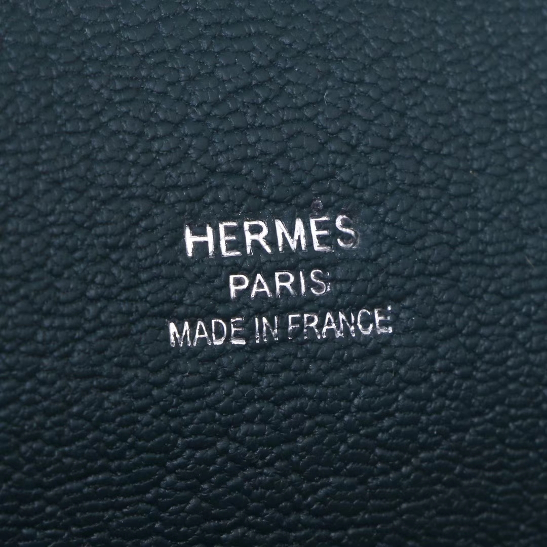 Hermès（爱马仕）Jypsiere 吉普赛 28银 松柏绿  togo