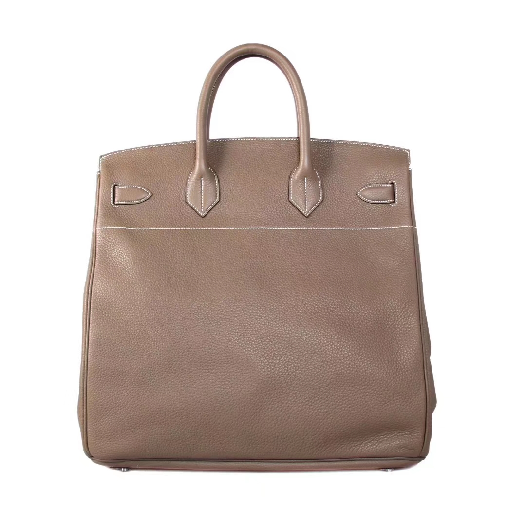 Hermès（爱马仕）HAC 40*50cm 银扣 CK18大象灰 togo