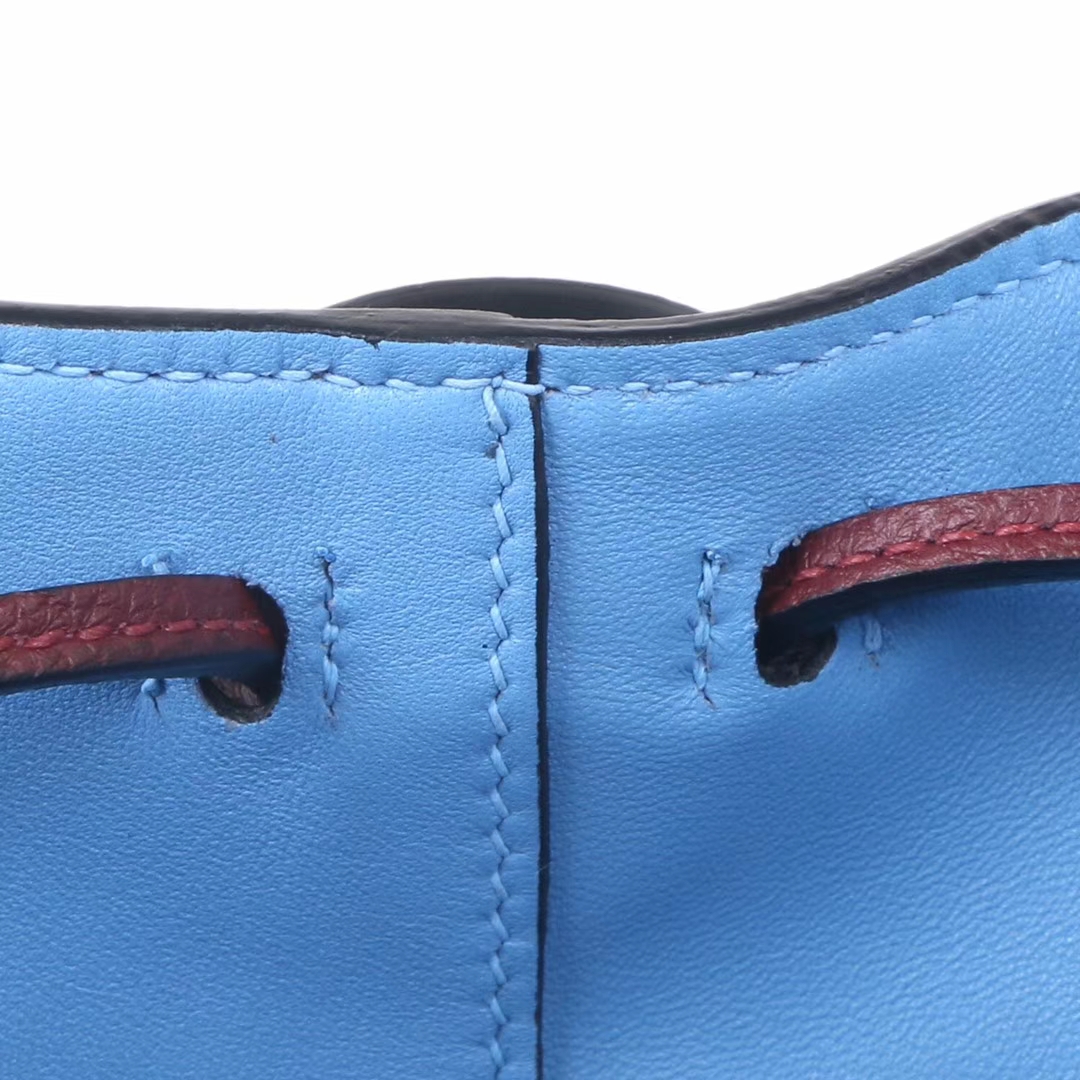 Hermès（爱马仕）licol 新款水桶包 北方蓝 evercolor皮 17cm