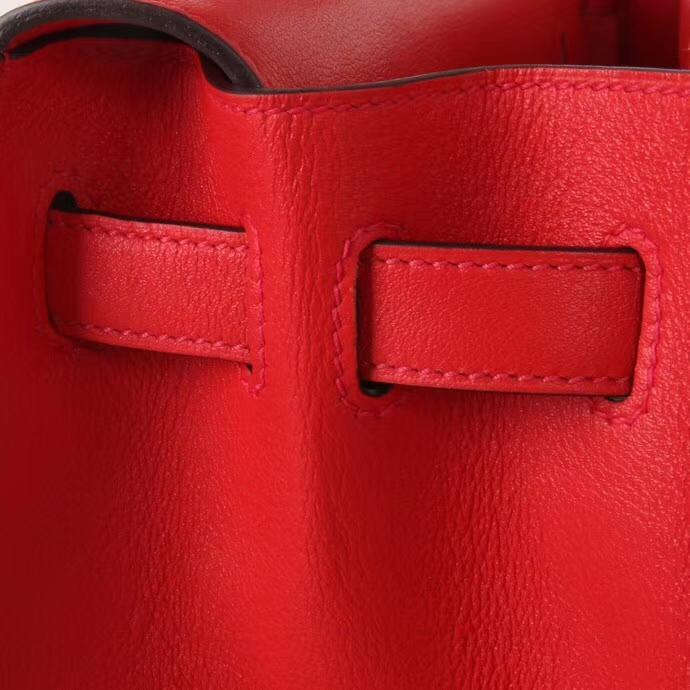 Hermès（爱马仕）Kelly Flat 红色 银扣 swift皮 35cm