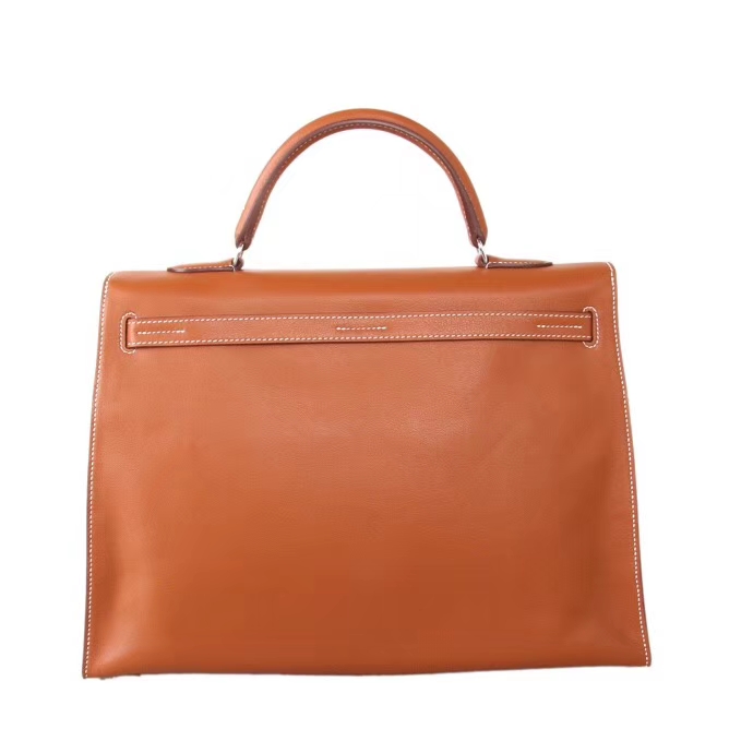 Hermès（爱马仕）Kelly Flat 金棕色 银扣 swift皮 35cm