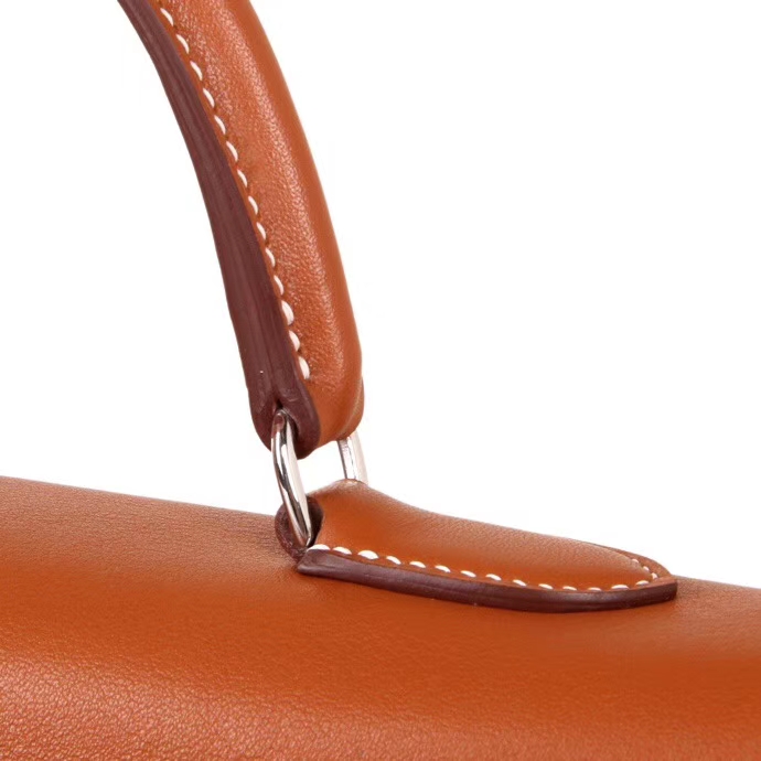 Hermès（爱马仕）Kelly Flat 金棕色 银扣 swift皮 35cm