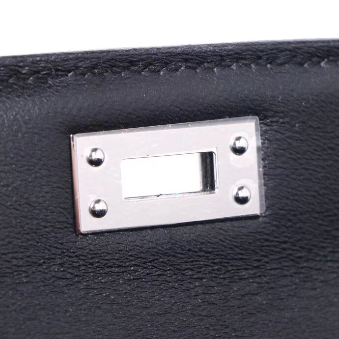 Hermès（爱马仕）miniKelly 迷你凯莉 2代 黑色 Epsom皮 银扣 20cm
