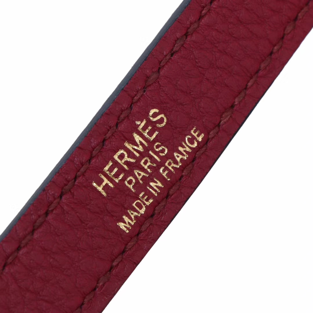 Hermès（爱马仕）Kelly 凯莉包 石榴红 Togo 金扣 25cm