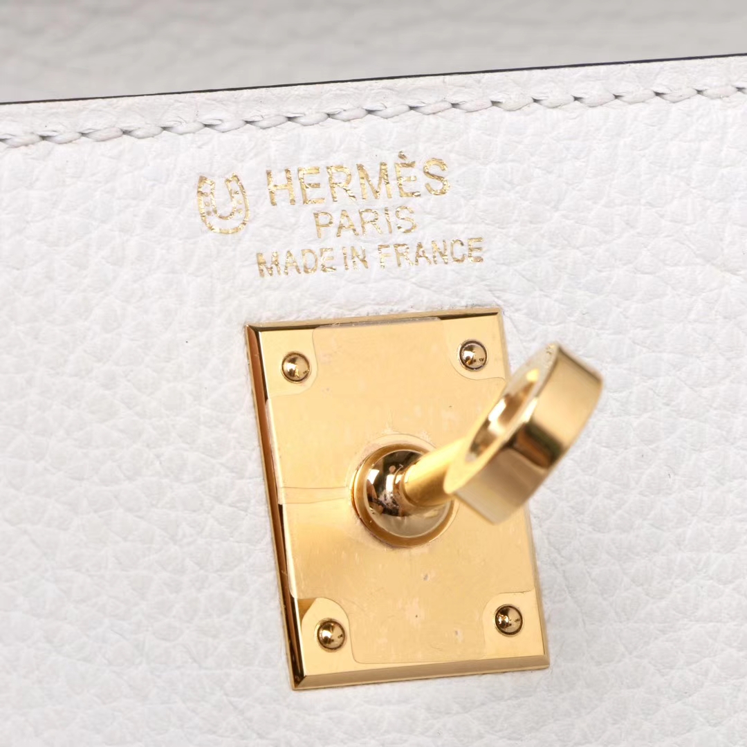 Hermès（爱马仕）Kelly  凯莉包 熊猫色 togo 金扣 25cm