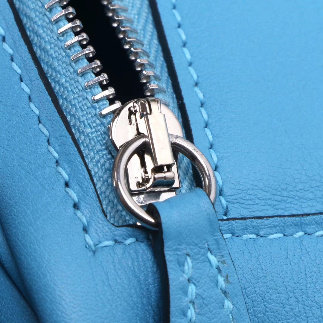 Hermès（爱马仕）mini lindy 迷你 琳迪包 北方蓝 Swift皮 银扣 20cm