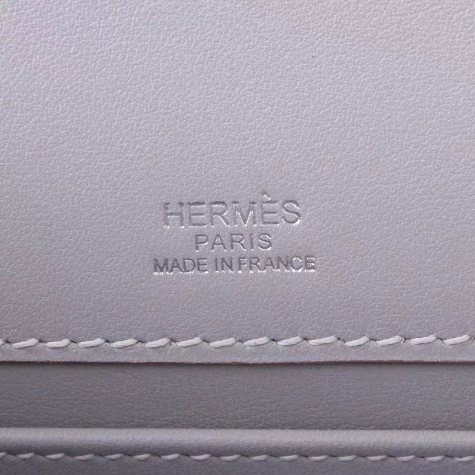 Hermès（爱马仕）miniKelly 迷你 凯莉包 一代 22cm 珍珠灰 银扣 swift