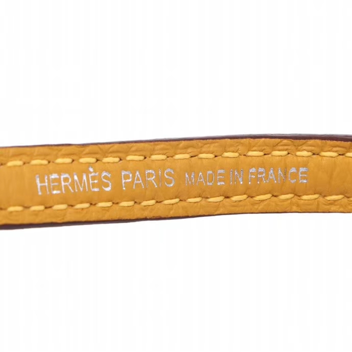 Hermès（爱马仕）Mini bolide 保龄球 9D琥珀黄 togo 银扣 18cm