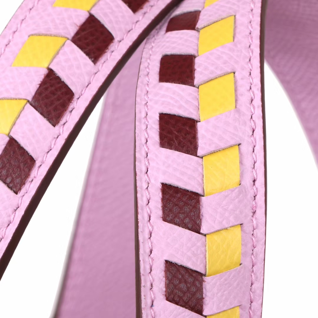 Hermès（爱马仕）Picotin 菜篮包 X9锦葵紫 编织手柄 epsom皮 银扣 18cm