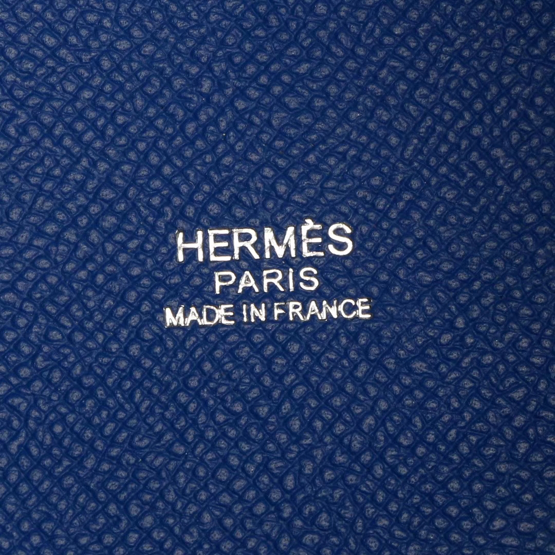 Hermès（爱马仕）Picotin 菜篮包 I7琉璃蓝 编织手柄 epsom皮 银扣 18cm