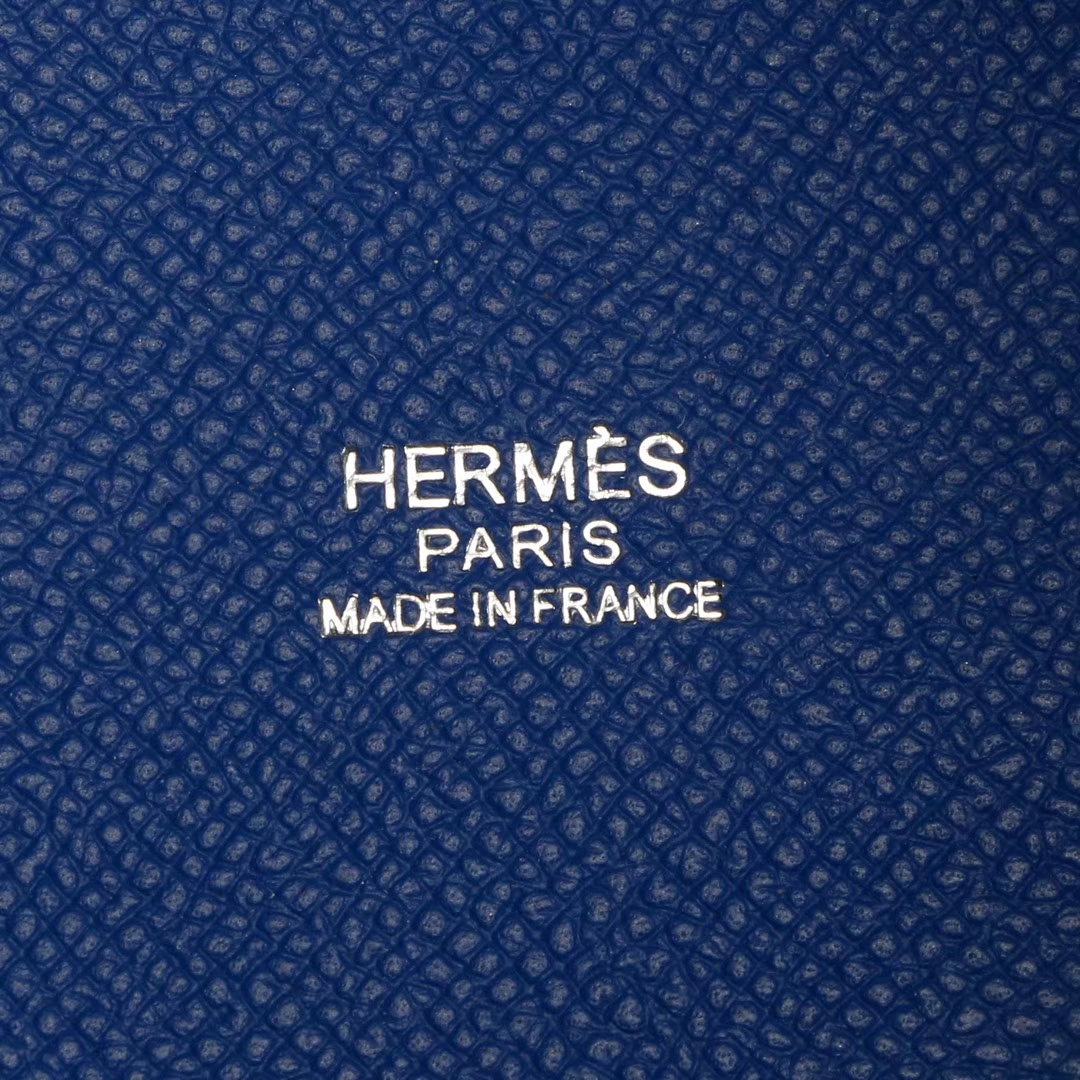Hermès（爱马仕）Picotin 菜篮包 I7琉璃蓝 编织手柄 epsom皮 银扣 18cm